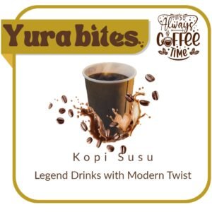 Yura Bites Drinks :  Kopi Susu 380ML (Panas)
